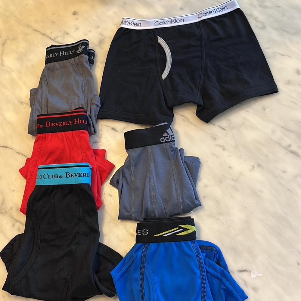 Youth Bundle of (6) Boxer briefs size 8-18 Firm Price
